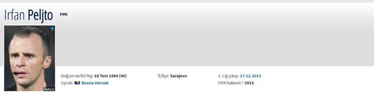Besiktas Galatasaray Match Archite Irfan Peljto Derby Irfan Peljto'nun hakemi kim, Irfan Peljto'nun hangi yazışmaları yönettiği nerede?